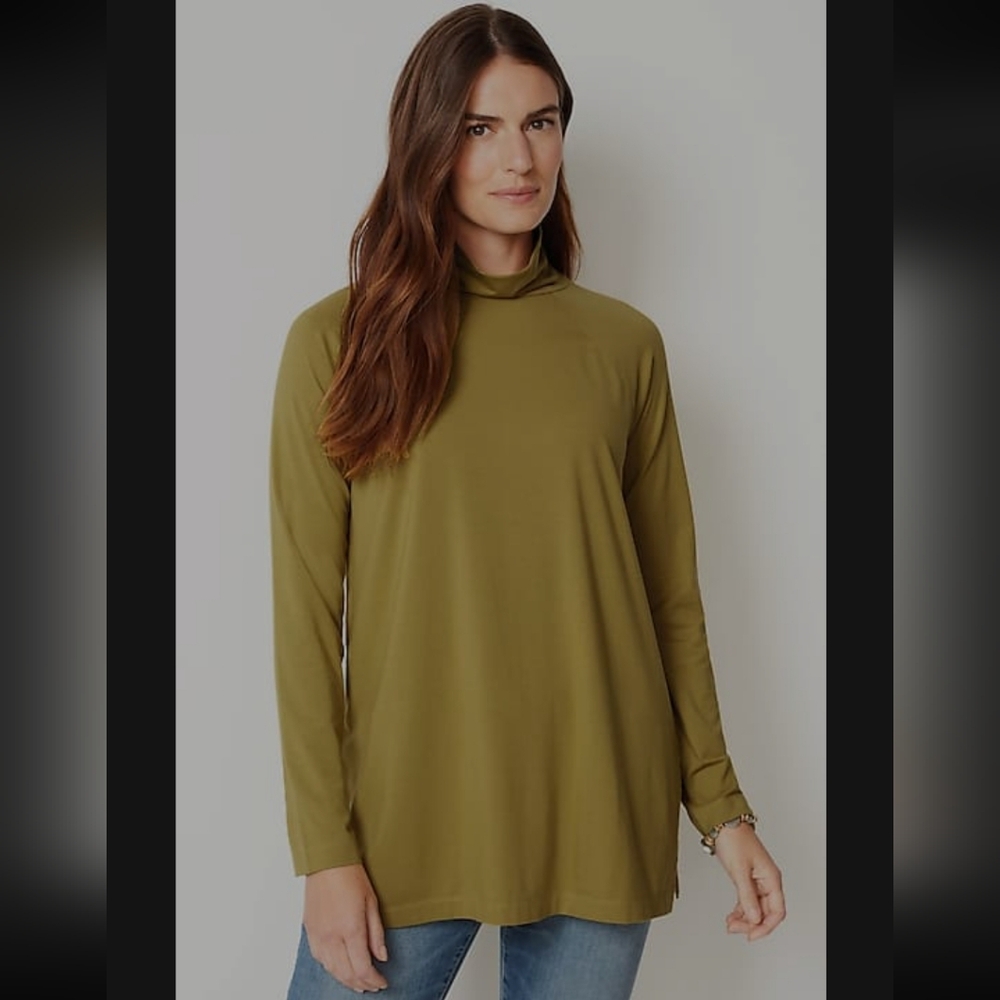 J. Jill Luxe Suprima Everyday Turtleneck Tunic Size Medium